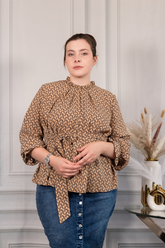 Camille Print Blouse