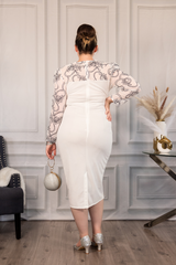 Lustre Bloom Midi Dress