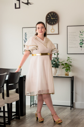 Liora Royale Midi Dress | White