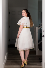 Liora Royale Midi Dress | White