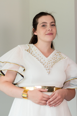 Liora Royale Midi Dress | White