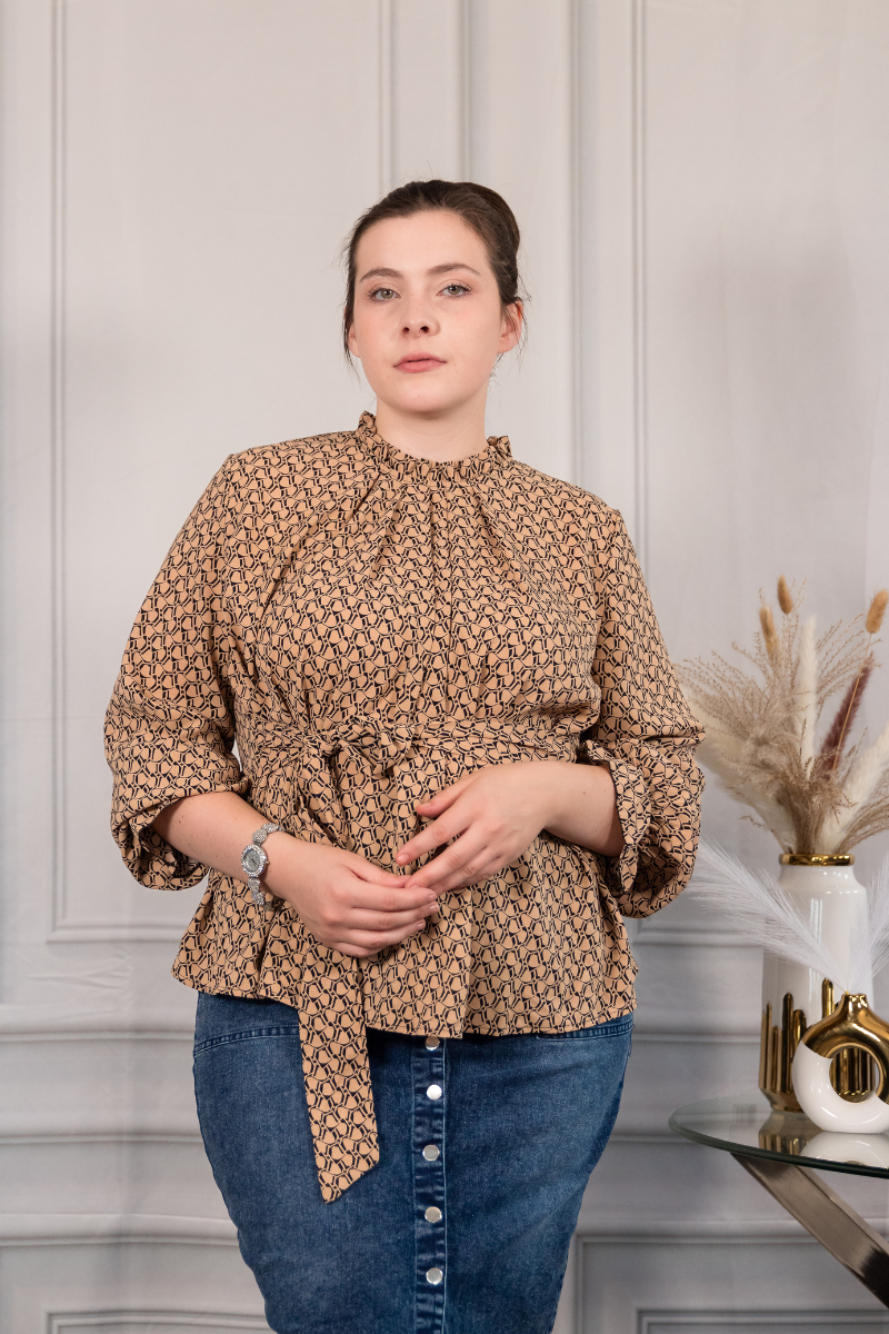 Camille Print Blouse