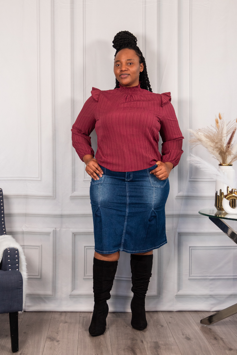 Sophia Ruffle Blouse