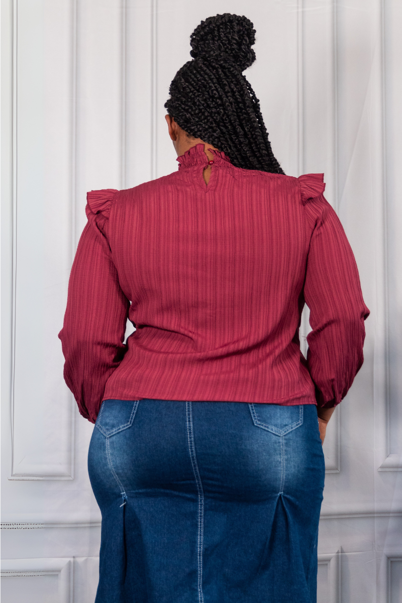 Sophia Ruffle Blouse