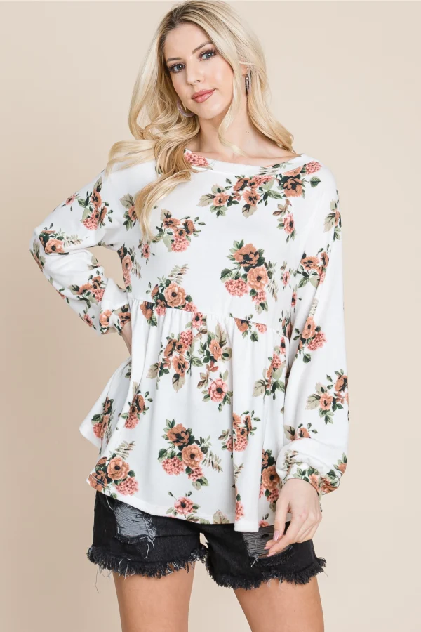 Floral Babydoll Tunic