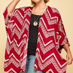Geometric Kimono Cover-Up