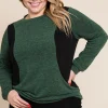 Color Block Long Sleeve Top
